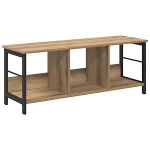vidaXL Bokhylle 3 niv&aring;er 102 x 32 x 40,5 cm Konstruert tre Artisan Eik