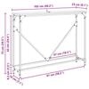 vidaXL Konsollbord Gamle tre 102 x 23 x 75 cm Konstruert tre