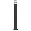 vidaXL Utend&oslash;rs gulvlampe med sensor svart 110 cm aluminium