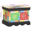 vidaXL Oppbevaringsboks Flerfarget 40 x 30 x 30 cm Massivt mangotre
