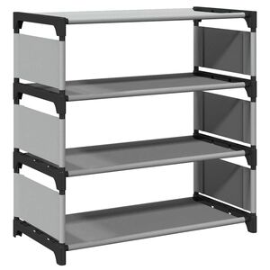 vidaXL Skostativ 4-lags gr&aring; 54x28x55 cm ikke-vevd stoff