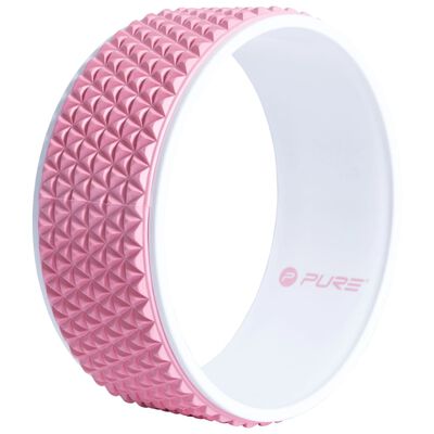 Pure2Improve Yogahjul 34 cm rosa og hvit