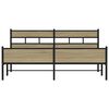vidaXL Sengeramme i metall uten madrass sonoma eik 180x200 cm