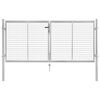 vidaXL Hageport galvanisert st&aring;l 306x100 cm s&oslash;lvfarget