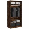 vidaXL Garderobe r&oslash;kt eik 100x50x200 cm konstruert tre