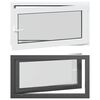 vidaXL Tilt & Turn Kjeller Vindu RISOR 110 x 50 cm PVC og glass