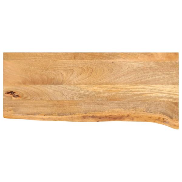 vidaXL Bordplate med naturlig kant 90x30x2,5 cm heltre mango
