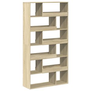 vidaXL Bokhylle sonoma eik 100x33x187,5 cm konstruert tre