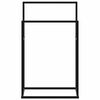 vidaXL H&aring;ndklestativ svart 48x24x78,5 cm jern