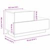 vidaXL Nattbordskap Gammelt tre 70 x 36 x 40,5 cm Konstruert tre