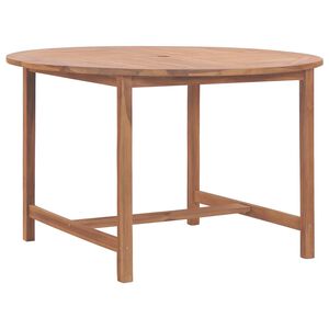 vidaXL Utend&oslash;rs spisebord &Oslash;110x75 cm heltre teak