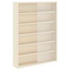 vidaXL Veggdokumentdisplay med hylle Beige 40 x 8,5 x 54 cm Kryssfin&eacute;r