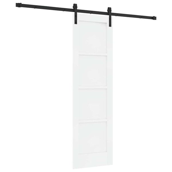 vidaXL Skyved&oslash;r Hvit 61 x 198,5 cm Massiv furu