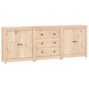 vidaXL Skjenk 210x35x80 cm heltre furu