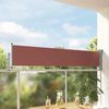 vidaXL Uttrekkbar sidemarkise 60x300 cm brun