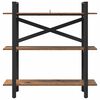 vidaXL Bokhylle Gamle tre 100 x 33,5 x 102 cm Konstruert tre