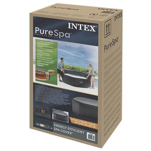 INTEX Spa Deksel M&oslash;rkegr&aring; 211 x 211 cm PVC