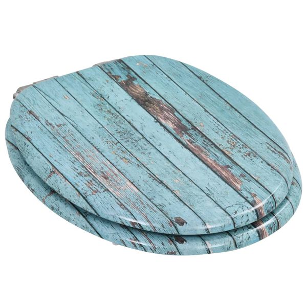 vidaXL Toalettsete med myk lukkefunksjon MDF gammelt tredesign