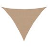 vidaXL Solseil 160 g/m&sup2; gr&aring;brun 2,5x2,5x3,5 m HDPE