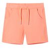 Barneshorts med snor neonoransje 104