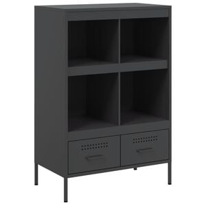 vidaXL Highboard svart 68x39x101,5 cm st&aring;l