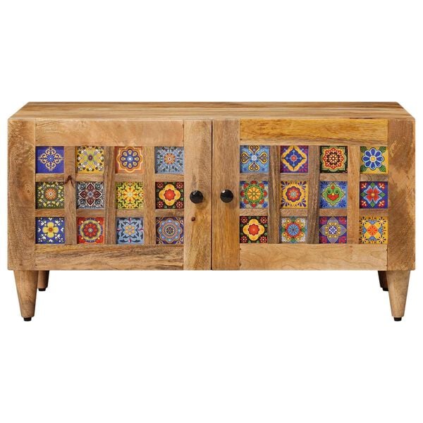 vidaXL Kaffebord Naturlig 80 x 50 x 40 cm Massiv mango tre