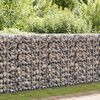 vidaXL Gabion med dekker galvanisert stål 200x60x100 cm