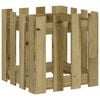 vidaXL Plantekasse med gjerdedesign 40x40x40 cm impregnert furu