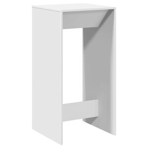 vidaXL Barbord hvit 51x50x103,5 cm konstruert tre