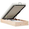 vidaXL Ottoman Seng Ramme med Oppbevaring Naturlig 90 x 200 cm
