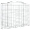 vidaXL Gabionkurver buede 13 stk 200x50x160/180 cm galvanisert jern