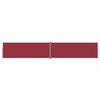 vidaXL Uttrekkbar sidemarkise 220x1200 cm r&oslash;d