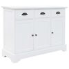 vidaXL Skjenk med 3 d&oslash;rer MDF og furu 105x35x77,5 cm