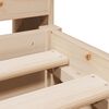 vidaXL Seng med bokhylle uten madrass 140x190 cm heltre furu