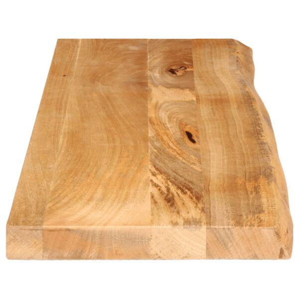 vidaXL Bordplate naturlig kant 110x40x3,8 cm heltre mango
