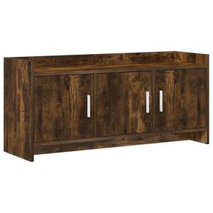 vidaXL TV-skap 102 x 33 x 47 cm R&oslash;kt Eik Konstruert tre