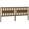 vidaXL Sengegavl honningbrun 205,5x4x100 cm heltre furu