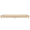 vidaXL Sengeramme sonoma eik 135x190 cm konstruert tre