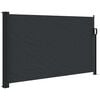 vidaXL Uttrekkbar sidemarkise 120x600 cm svart
