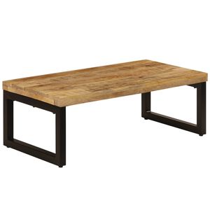 vidaXL Salongbord 100x50x35 cm heltre mango og st&aring;l
