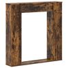 vidaXL Peisramme R&oslash;kt Eik 100 x 20 x 100 cm Konstruert tre