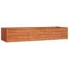 vidaXL H&oslash;ybed rust 240x80x45 cm cortenst&aring;l