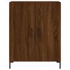 vidaXL Highboard brun eik 69,5x34x180 cm konstruert tre