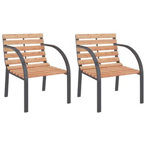 vidaXL Hagestoler 2 stk tre