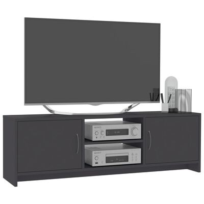 vidaXL TV-benk grå 120x30x37,5 cm sponplate