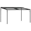 vidaXL Paviljong med tak antrasitt 4x3x2,5 m aluminium og st&aring;l