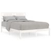 vidaXL Sengeramme uten madrass hvit 140x190 cm heltre furu