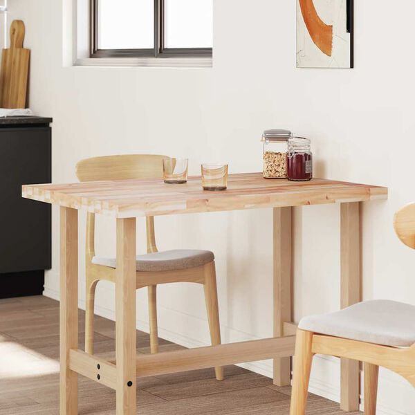 vidaXL Bordplate rektangul&aelig;r 80x70x4 cm heltre akasie