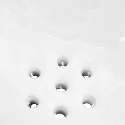 vidaXL Vegghengt urinal med spyleventil keramisk hvit