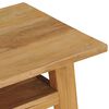 vidaXL Konsollbord 120x35x75 cm heltre teak